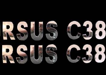 Literki litery maska Ursus c385,914 samoprzylepne chrom 3d na sprzedaż  Rogóźno