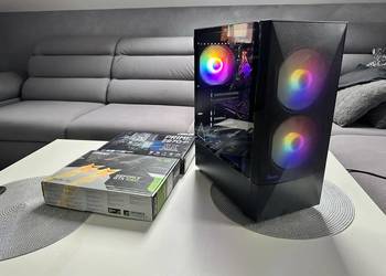 Komputer Gamingowy RGB i5 - 7400, gtx 1060 6GB, 16gb ram ddr4 ssd +hdd, używany na sprzedaż  Kraków