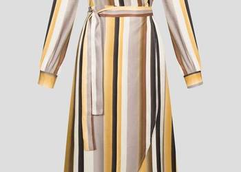 Nowa sukienka Orsay w paski L 40 retro wiązana pasy dekolt k na sprzedaż  Szczecin