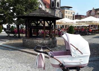 Używany, Wózek Tutek Turran Sliver Eco Prestige Rose Gold Głęboko Spacerowy na sprzedaż  Boruszowice
