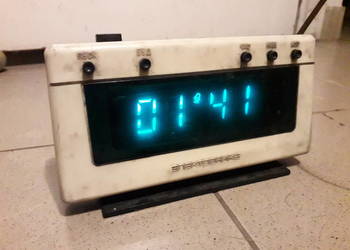 Vintage zegar budzik diodowy Elektronika 6 prl na sprzedaż  Warszawa