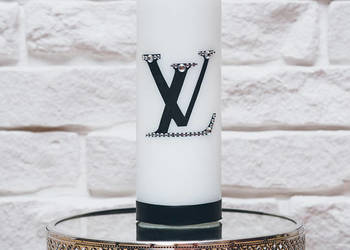 Świeca ręcznie zdobiona Louis Vuitton na sprzedaż  Siewierz