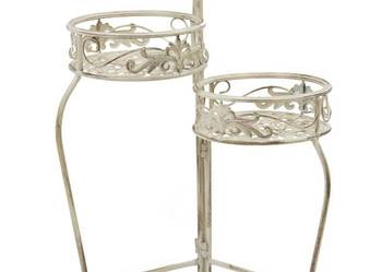 kwietnik metalowy stojak na 3 kwiaty stylizowany, używany na sprzedaż  Limanowa