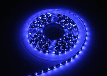 Używany, Taśma LED 12V niebieski 3528 5m/300 wodoodporna na sprzedaż  Mielec