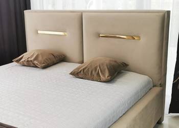 Łóżko taicerowane PRIMO beżowe złote + pojemnik 160x200 na sprzedaż  Toruń