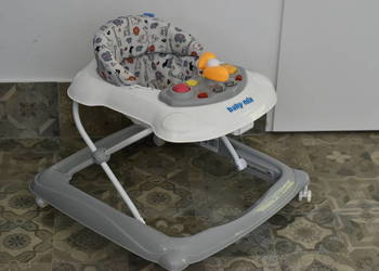 Chodzik Baby Mix z kierownicą i silikonowymi kółkami granatowy na sprzedaż  Warszawa