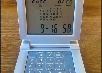 Zegarek Budzik Kalkulator TOSHIBA cyfrowy etui Okazja -50% na sprzedaż  Warszawa
