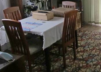 Stół art deco vintage PRL + 4 krzesła - stan b. dobry. na sprzedaż  Siedlce
