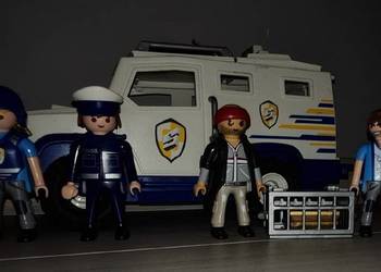 Figurki zestaw kolekcja Playmobil transporter policyjny na sprzedaż  Łódź