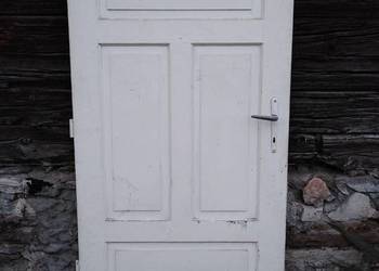 Stare drewniane drzwi zabytek PRL do renowacji na sprzedaż  Dąbrowa Górnicza