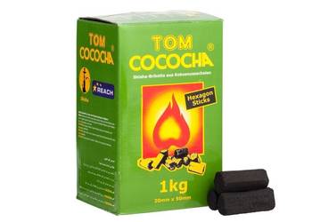 Tom Cococha Hexagon Sticks | Węgiel Kokosowy do Fajki Wodnej Shishy 1Kg Box na sprzedaż  Łódź