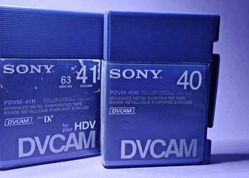 Kasety SONY DVCAM HDV 40 i 41n używane mini DV na sprzedaż  Kraków