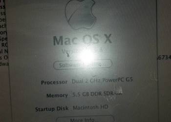 Komputer APPLE Mac Pro G5 A1047 2x2Ghz 5,5GB, używany na sprzedaż  Poznań