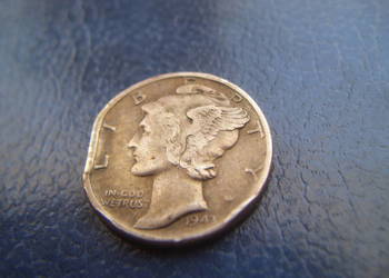 Stare monety 1 dime 1943 USA srebro na sprzedaż  Lesko