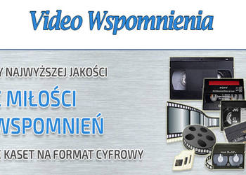 Używany, Przegrywanie VHS, VHS-C, Super VHS-C, MiniDv, Digital8, itp na sprzedaż  Częstochowa