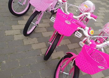 Używany, Rower dziecięcy 16 cali Rowerek różowy Ginait 4+ na sprzedaż  Głogowa