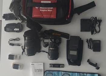 Nikon D7200 plus akcesoria, używany na sprzedaż  Częstochowa