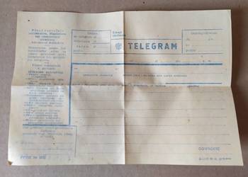 450. TELEGRAM blankiet z PRLu RETRO Stylówka na sprzedaż  Łódź