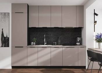 Gotowy zestaw mebli kuchennych 285 cm szerokość KOLOR kaszmir /czarn na sprzedaż  Gdańsk