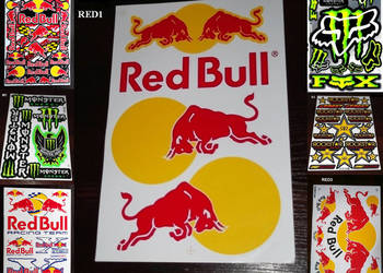 Używany, Naklejki Monster Energy Rockstar Red Bull Akrapovic KTM fox na sprzedaż  Zgorzelec
