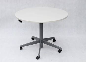 Używany, stolik Steelcase okrągły reg.wysokość, meble biurowe używane na sprzedaż  Leszno