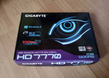Używany, Karta graficzna GIGABYTE 7770 HD OC-1 GB DDR5 na sprzedaż  Leszno