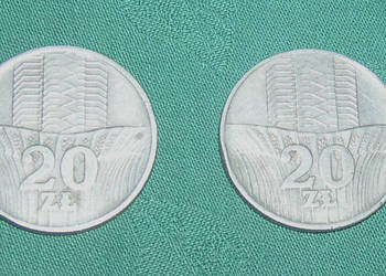 moneta 20 zł 1973 wieżowiec w zbożu PRL na sprzedaż  Bartków