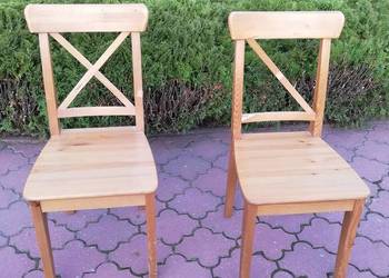 Krzesła 2 sztuki Ingolf Ikea drewniane krzesło fotel na sprzedaż  Sulbiny