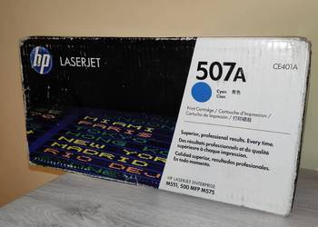 Używany, Toner HP Laserjet 507A CE401A Cyan Cian na sprzedaż  Toruń
