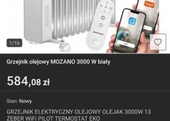 Używany, Grzejnik elektryczny Smart Mozano na sprzedaż  Pionki