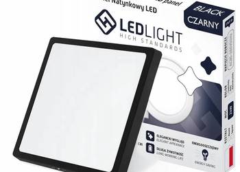 PLAFON LED PANEL NATYNKOWY NIEMRUGAJĄCY CCD CZARNY na sprzedaż  Jasło