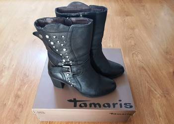 Buty damskie kozaki skurzane Tamaris, rozmiar 37 na sprzedaż  Warszawa