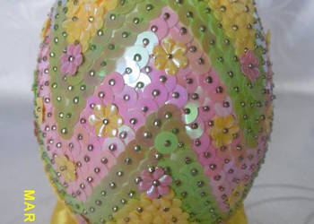 jajko pisanka styropian Wielkanoc 12 cm rękodzieło na sprzedaż  Sierpc