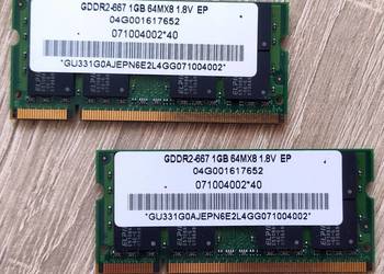 Używany, Pamięć RAM Elpida 04G001617652 GDDR2-667 1GB (retro) na sprzedaż  Tuchola