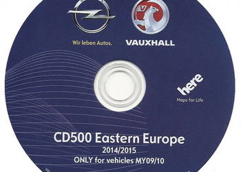 Płyta mapy 2012/2015 CD500 do Opel Chevrolet 2009/2010 na sprzedaż  Kłodawa