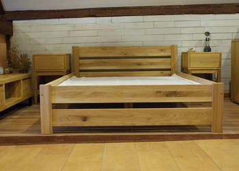 Łóżko drewniane dębowe 140x200 OLEJOWANE na sprzedaż  Kruszyniec