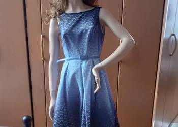 Cieniowana sukienka, koronka odcienie niebieskiego na sprzedaż  Kalisz