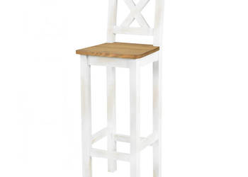 Krzesło barowe białe drewniane Poprad na sprzedaż  Maków Podhalański