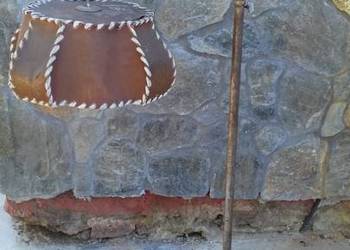 Retro lampa stojaca Halabala z lat 50 tych całkowity orginal, używany na sprzedaż  Lubań