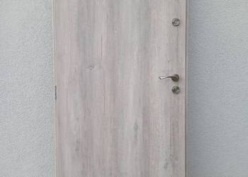 Drzwi stalowe 80, 90 NOWE, KOMPLETNE dąb bielony, używany na sprzedaż  Bydgoszcz