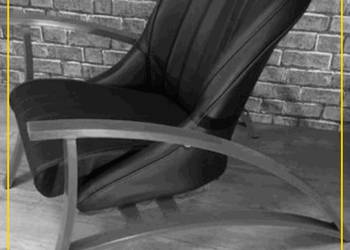 Używany, Fotel z giętymi drewnianymi nogami na sprzedaż  Warszawa