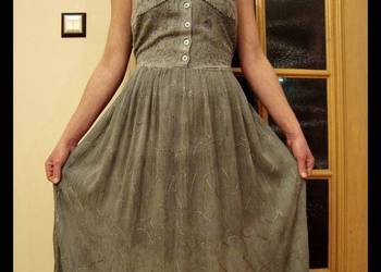 Przewiewna MAXI sukienka indyjska na ramiączkach 40/42 L/XL na sprzedaż  Konin