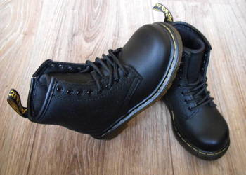 Używany, Dr. Martens UK7 EU24 14.8cm buty Skóra* Nowe wysokie dla dziecka czarne na sprzedaż  Białystok
