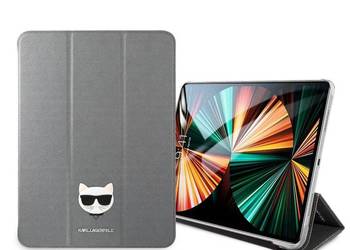 Używany, Etui Do Ipad 12.9 Karl Lagerfeld Pu Saffiano Choupette Head Srebrne na sprzedaż  Pyskowice