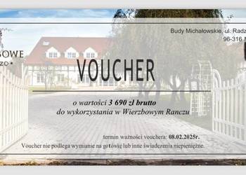 Wakacje! Voucher do Hotelu Wierzbowe Rancho! blisko Suntago, używany na sprzedaż  Międzyborów