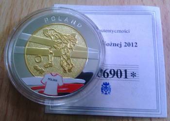 Używany, Medal Moneta + CERTYFIKAT Polska Ukraina ME w Piłce Nożnej 2012 na sprzedaż  Sosnowiec