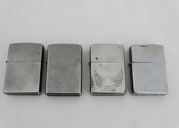 Zapalniczki benzynowe Zippo używane x 4 szt. na sprzedaż  Biłgoraj