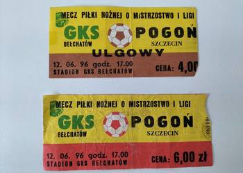 Stare bilet piłkarskie GKS-Pogoń na sprzedaż  Warszawa