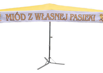 Parasol handlowy 3 x 3 z NADRUKIEM na sprzedaż  Konradów