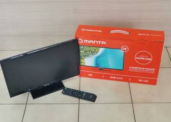 Tv Led 19 Manta 19LHN120D USB DVB-T2 HEVC/H.265 gniazdo 12V na sprzedaż  Kraków